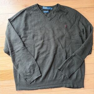 Polo Ralph Lauren V-Neck Sweater - Olive Green